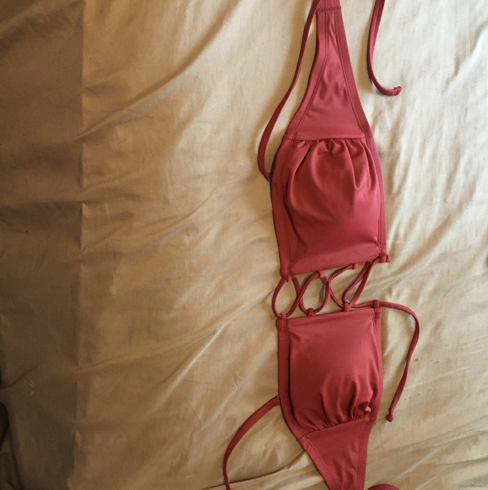 Cute pink brownish bathing suit never been worn
